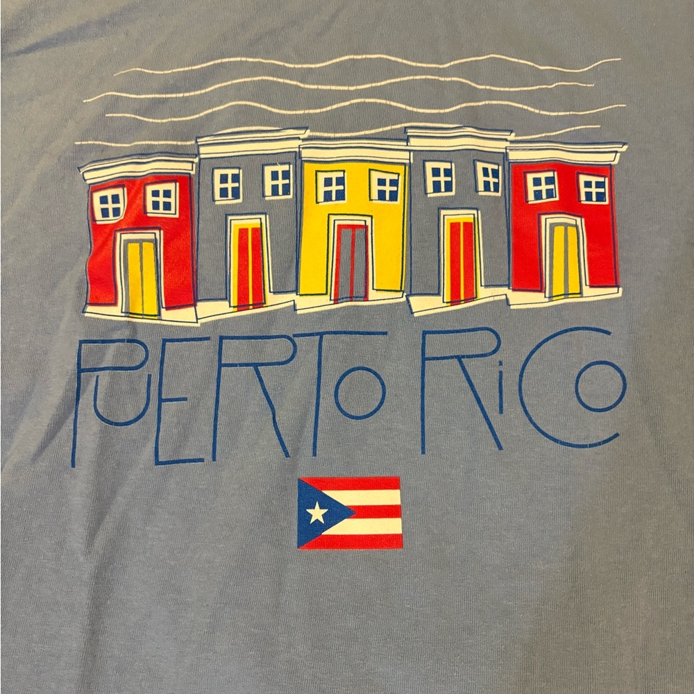Port and Company Gray Puerto Rico Graphic Tee